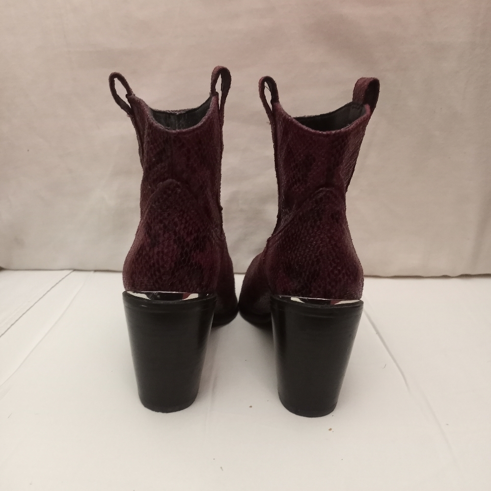 STEVE MADDEN Zora Mid-calf Snakeskin Print Western Style Boot, size 6.5M - Picture 4 of 8